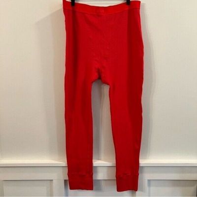 Women’s SKIMS red ribbed pull on leggings size 4X