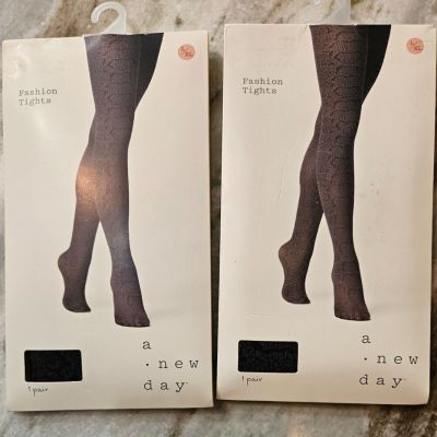 New - 2 packs - A New Day Women’s Fashion Tights - L/XL - Free Shipping