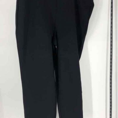 Alfani Womens Deep Black Elastic Waist Pull-On Ankle Leggings Size 2X