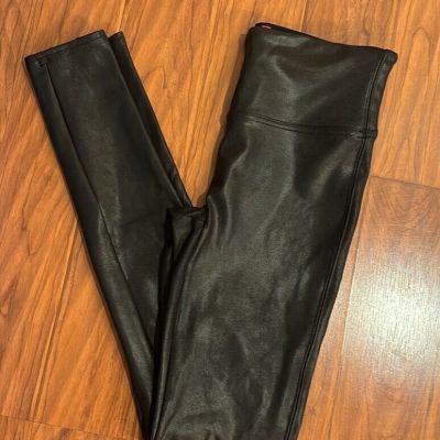 Spanx Size S Faux Leather Leggings for Women - Black