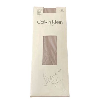 Vintage Calvin Klein matte sheer knee highs  size medium style 209 NWT