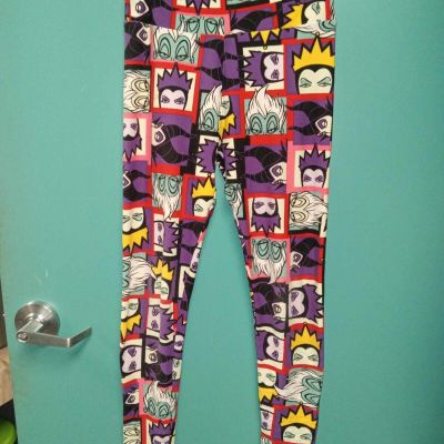 Lularoe Disney Villains One Size Evil Queen Ursula Maleficent Leggings