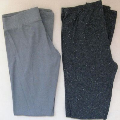 2 pair- Mossimo Supply Co Legging Gray Sparkle Charcoal Gray with White Size M/M