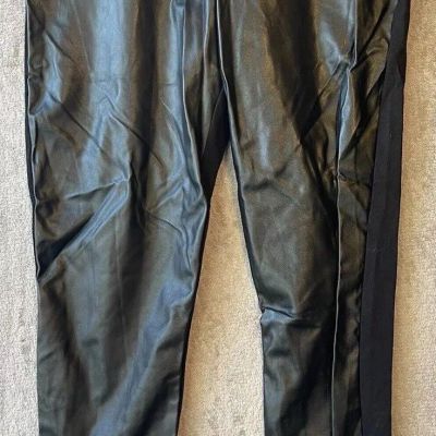 Athena Marie Vegan Wet Look Leather Leggings Women’s PXL Goth Punk Rock