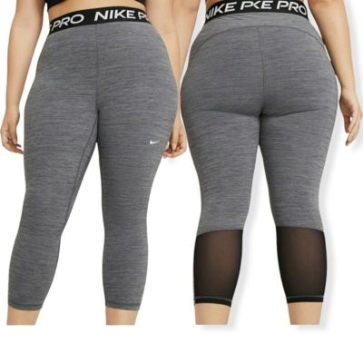 Nike Pro Training Tight Fit Crop Leggings DC5393-010 Plus Size 3X