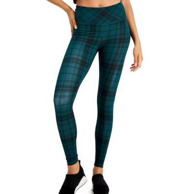 Inc International Concepts Plaid Compression Leggings Green Size S 8215