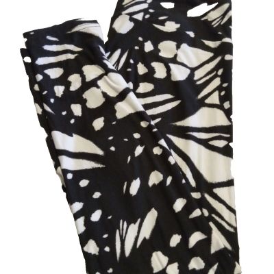 No Boundaries Juniors Black & White Legging Plus Size 21 XXXL