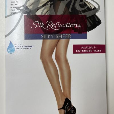 Hanes Silk Reflections Silky Sheer Control Top Sheer Toe 717 CD Barely There