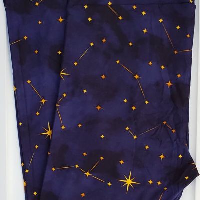 OS LuLaRoe One Size Leggings Stars Constellations Dark Navy Blue Rare ! NWT G41