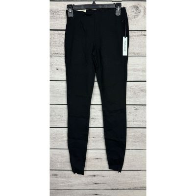 NWT Ladies Prologue Black High Rise Stretch Leggings w/ Ankle Zippers - XS