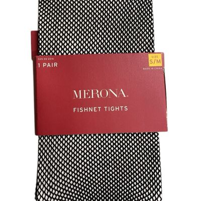 Merona Fishnet Tights Black Ebony Fish Net Size S/M