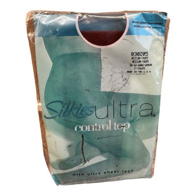 2004 Silkies Ultra Control Top Pantyhose Ultra Sheer Legs Medium Taupe 030205