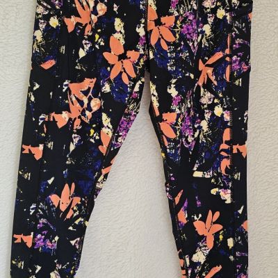 Rag Leggings Pants Womens Size 2X Multicolor Floral