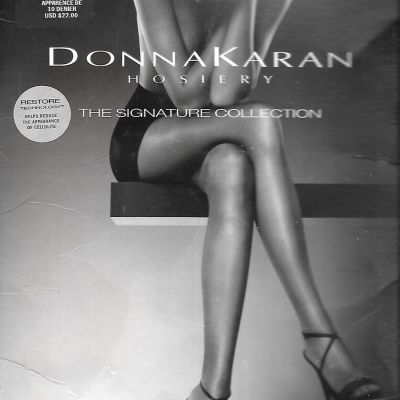 Donna Karan The Signature Collection Pantyhose Black Size Large/Tall - NIP