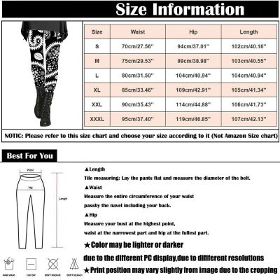 Ladies Leggings Casual Printed Stretchy Holiday Bottoms Pants Trousers PLUS SIZE