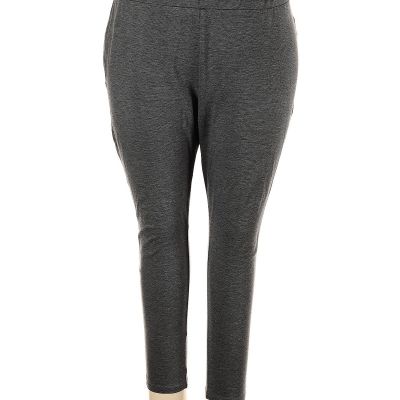 Philosophy Republic Clothing Women Gray Leggings 3X Plus