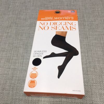 Blissful Benefits No Digging No Seams/Easy Smoothing/No Run Black/Opaque Tights