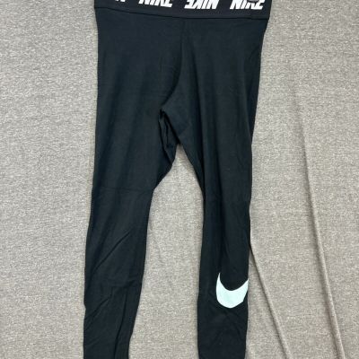 Nike Womens M Sportswear Club High Rise Leggings Black AH3362-013 Workout