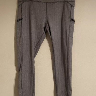 Z By Zobha Womans Pull On Leggings Plus Size XXL w/ Zipper Pockets