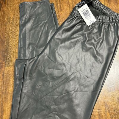 Torrid Women’s Size 2 Faux Leather Black Leggings NWT