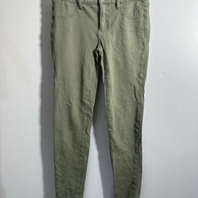 American Eagle Super Stretch Jegging Women’s Sz 4 Regular Stretch Olive Green