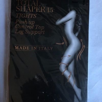 Calzedonia Total Shaper 15 Tights Control Top Leg Support Size M Bronze, Italy