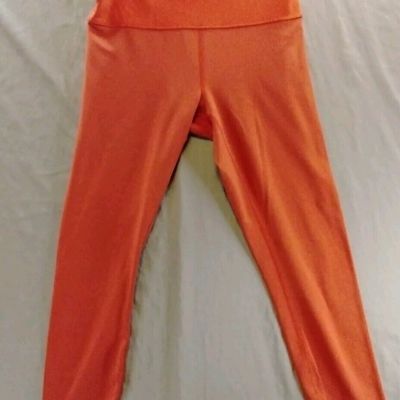 Lululemon Leggings Women Size Dot 12 Orange Stretch Yoga Pants