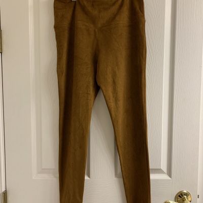 Athena Marie, brown, retro style leggings, womens size medium