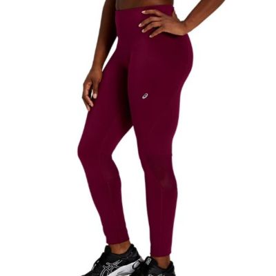 Women's Asics W7/8 Fashion High Waisted Tight Legging - Size M - Purple