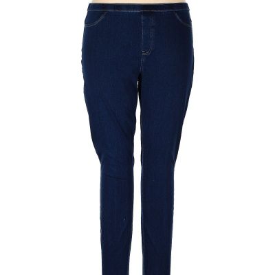 Hue Women Blue Jeggings XL