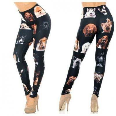 NEW Dog Soft Cute Puppy Leggings One Size