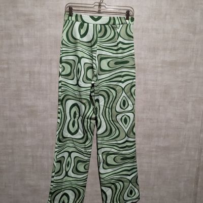 BOHIPPIAN STYLE GROOVY PATTERN SIDE ZIP LEGGINGS