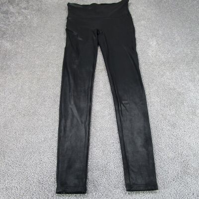 Spanx Leggings Womens Medium Black Faux Leather