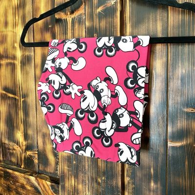 Lularoe Disney Leggings - TC - Hot Pink Mickey Mouse