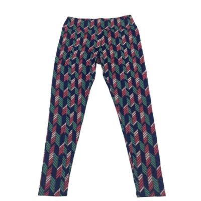 LulaRoe Tall and Curvy Printed Pants Geometric Print Leggings, OS