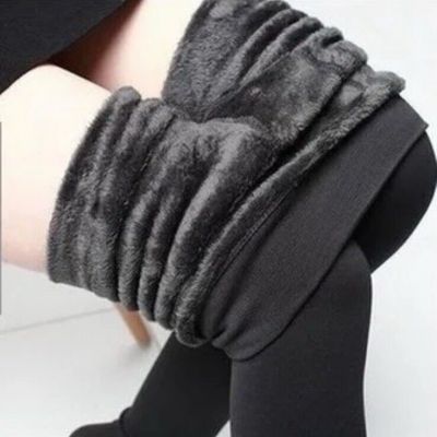 Warm winter thick leggings Fleece lined warm winter pants thermal