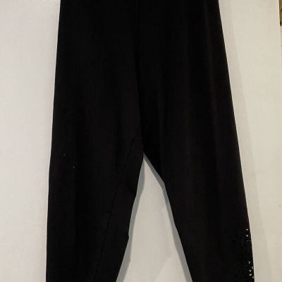 Torrid Size 4 Black 23” Cutout Black  Leggings.