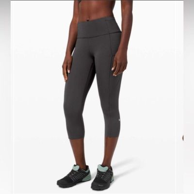 Lululemon Fast Free Tight II Leggings Graphite Gray High Rise, Size 2