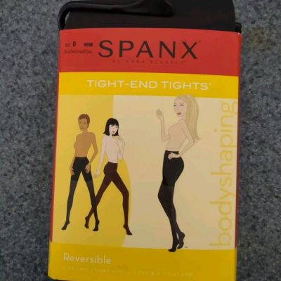 A2 SPANX Tight End Tights Reversible Tights Black/Bittersweet Size D