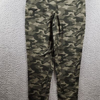 Nina Parker Plus Size Camo-Print Leggings Women's OX Camo Print Criss-Cross