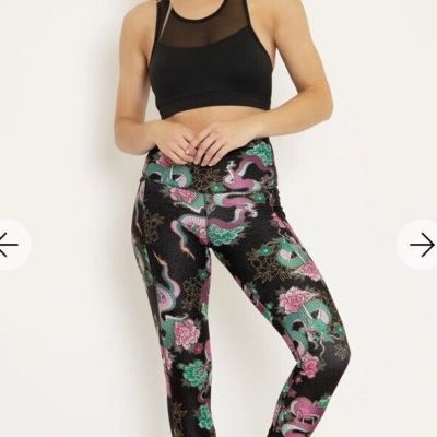 BLACKMILK DRAGON BOUQUET HW NINJA PANTS - LIMITED - SIZE MEDIUM