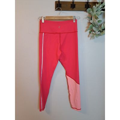 Zyia Active Leggings Size 4 Bright Pink High Waist  7/8