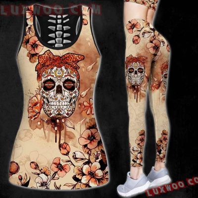 Harley--Davidson Limited Edition Woman Tanktop Legging 3D All Over Print S-5XL