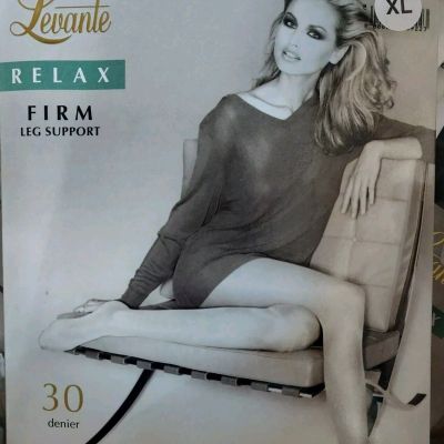 LEVANTE Relax Firm Leg Support Pantyhose Size XL GLACE  Made in Italy