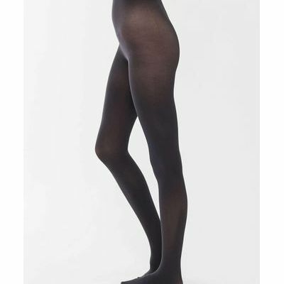 New 2 PAIRS UO Essential Opaque footed Tights M/L Black Urban Outfitters!