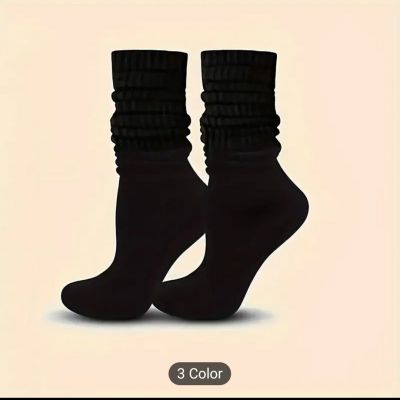 Slouch Knee High Boot Socks Women Scrunch Thick Christmas Stocking Stuffer Gift