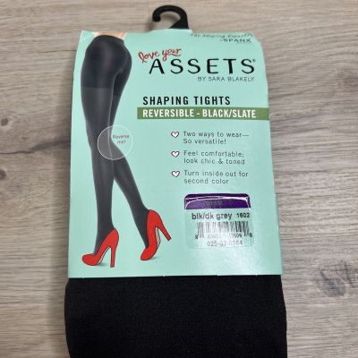 SPANX Love Your Assets Shaping Tights Black/Slate Size 5