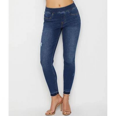 Spanx Distressed Denim Leggings Medium