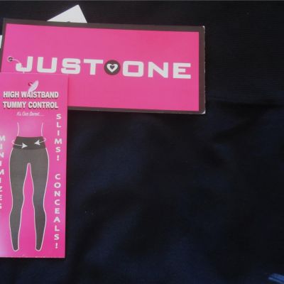 Just One Black Leggings High Wide WaistBand Plus Sz 1x/2x NWT