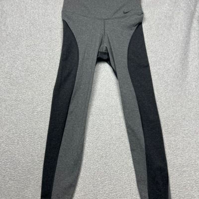 Nike Women’s Sculpt Victory Tight Fit High Rise Full Length Size M Gray Black